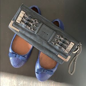 Bundle! Bebe clutch and Zara flats!